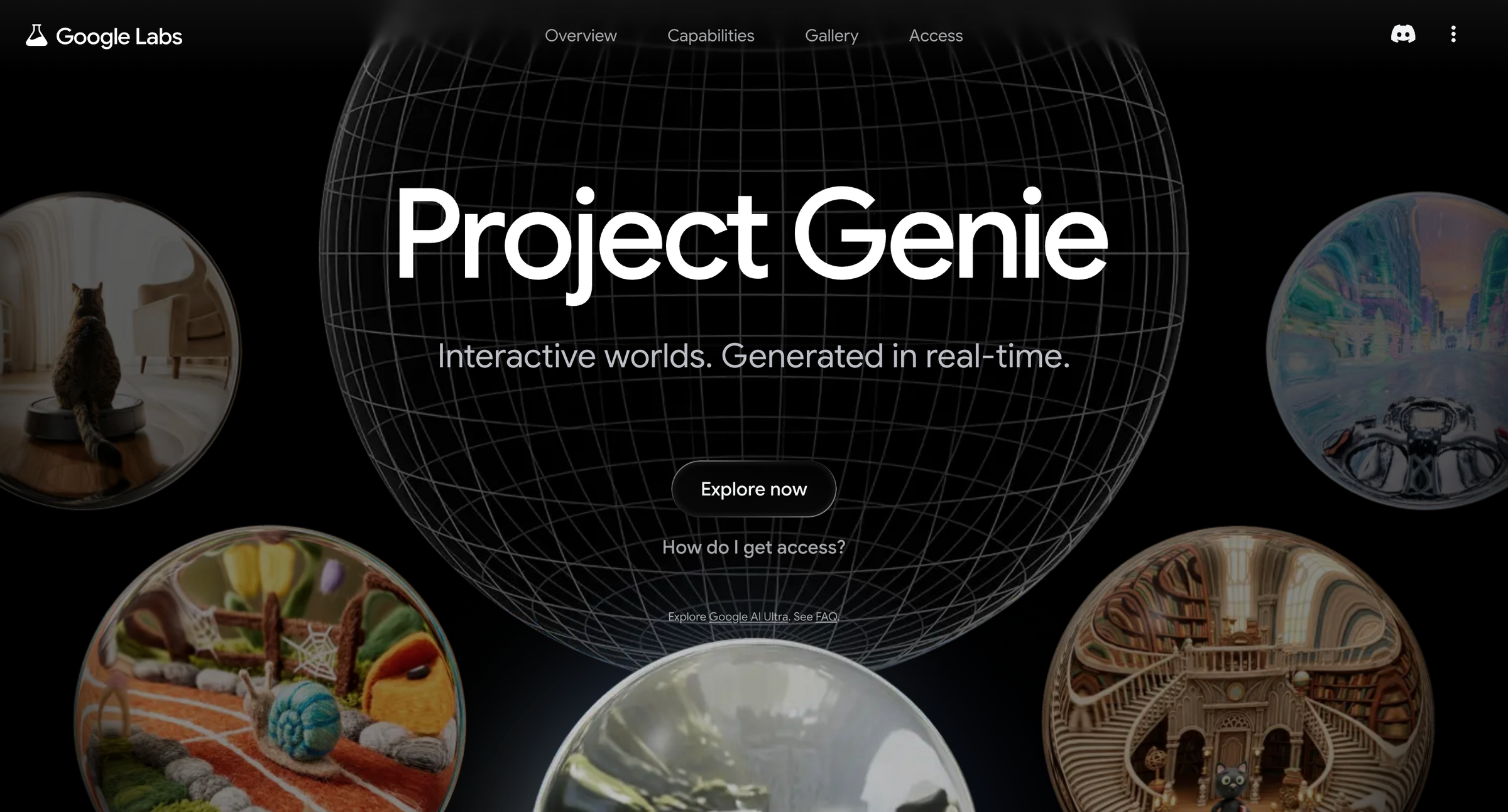 Google DeepMind Project Genie experimental AI environment demo